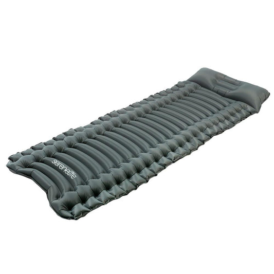 Sleeping Pad for Camping - Quick-Inflate Tear-Resistant Blue - SLCPB
