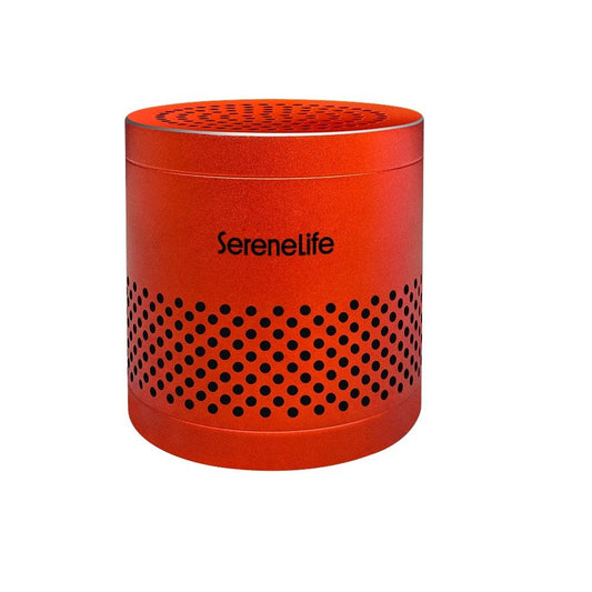 Serenelife Round Refrigerator Deodorizer Lasts Up To 10 Years More Effective Than Baking Soda - With Natural Bamboo Air Purifying Technology (Red) - SLDEOR10RD