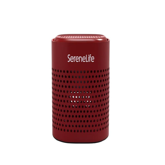 Serenelife Square Refrigerator Deodorizer Lasts Up To 10 Years More Effective Than Baking Soda - With Natural Bamboo Air Purifying Technology (Red) - SLDEOS10RD