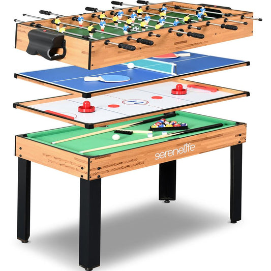 4-in-1 Game Table Multi-Function Sturdy Design Indoor/Outdoor Use - SLMTGTBL41