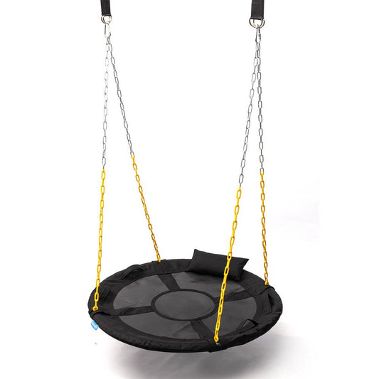 40 Saucer Swing - 700 lb Capacity Waterproof 360�8 Spin w/ Pillow - SLSWNGHV08BK