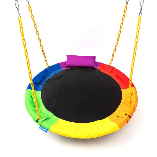 40 Saucer Swing - 700 lb Capacity Weatherproof Rainbow - SLSWNGHV08RB