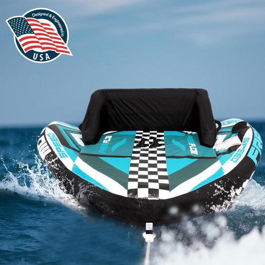 Heavy-Duty Inflatable Towable Booster Tube - Sports Towable Front Tow Point Inflatable Raft Heavy Gauge & Durable Build Inflatable Float Tube - SLTOWBL20